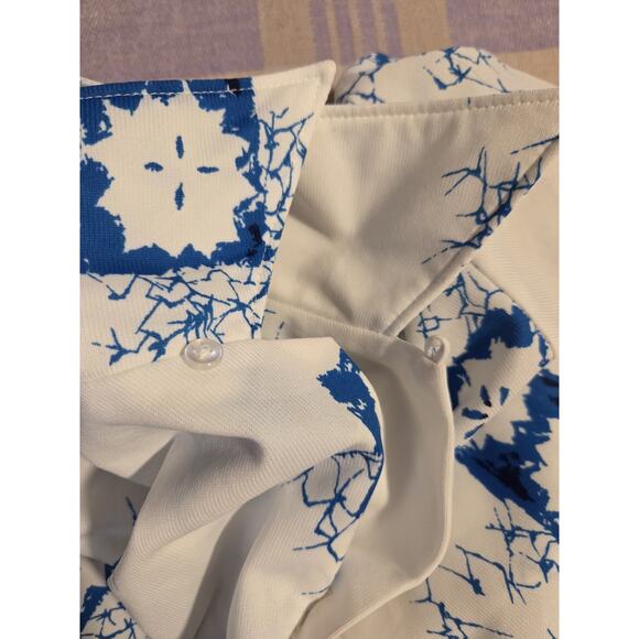 Vtg 60s 70s Malihini Shirt Mens Small Loop Collar Mod Disco Hippie Polyester - Picture 4 of 6